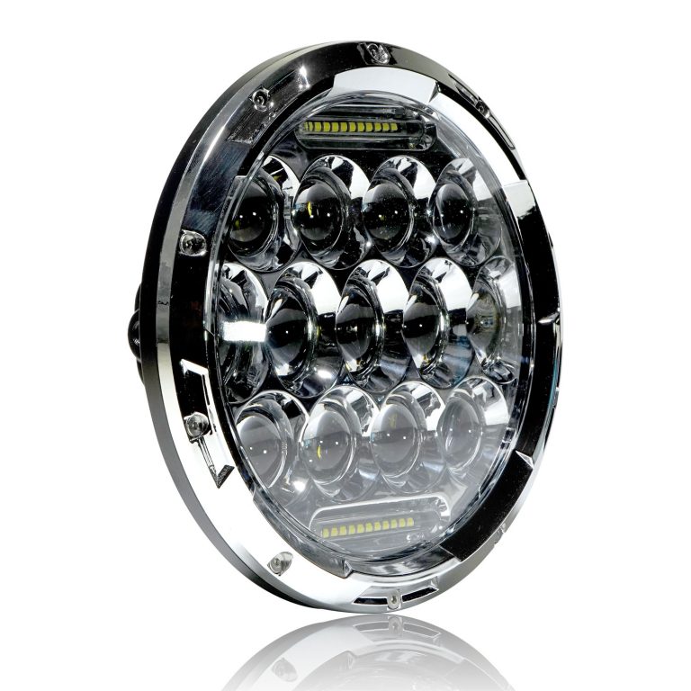 7 Inch Array Chrome LED Headlights Set CarHIDkits